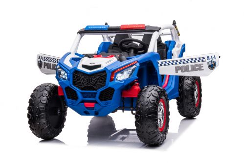 Elektro Kinderauto Super Police UTV 2-Sitzer 2x200W 24V/7Ah Offroad Buggy